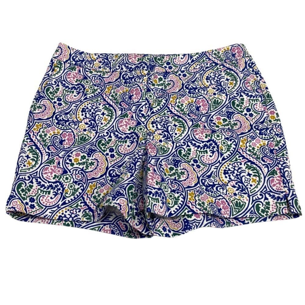 Boden Paisley Floral 4" Richmond Shorts size 6